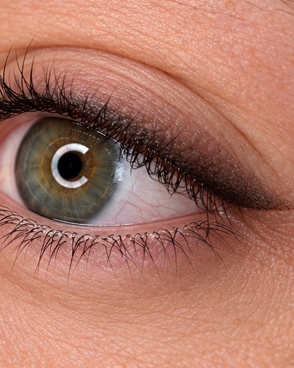 Eye-liner permanente dal tratto definito, occhio aperto